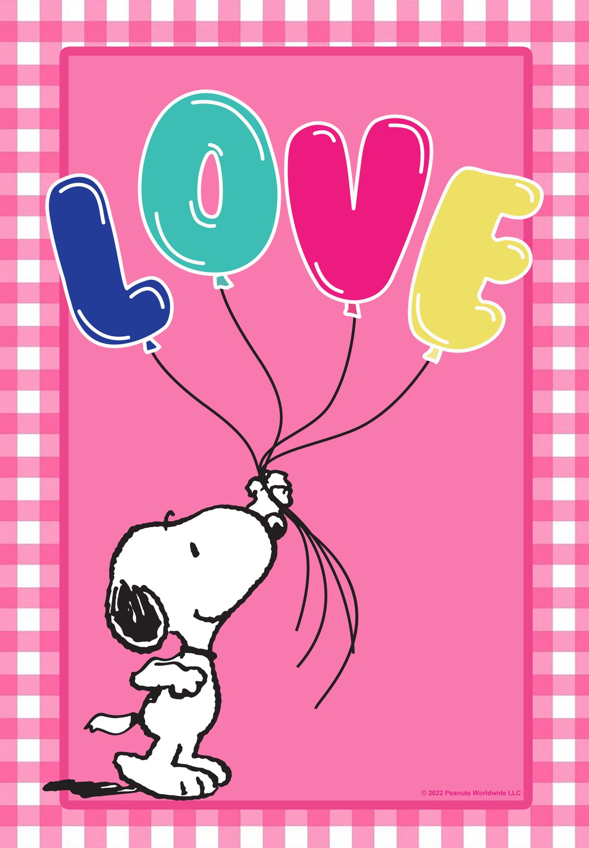 Peanuts® Love Balloons Snoopy Garden Flag