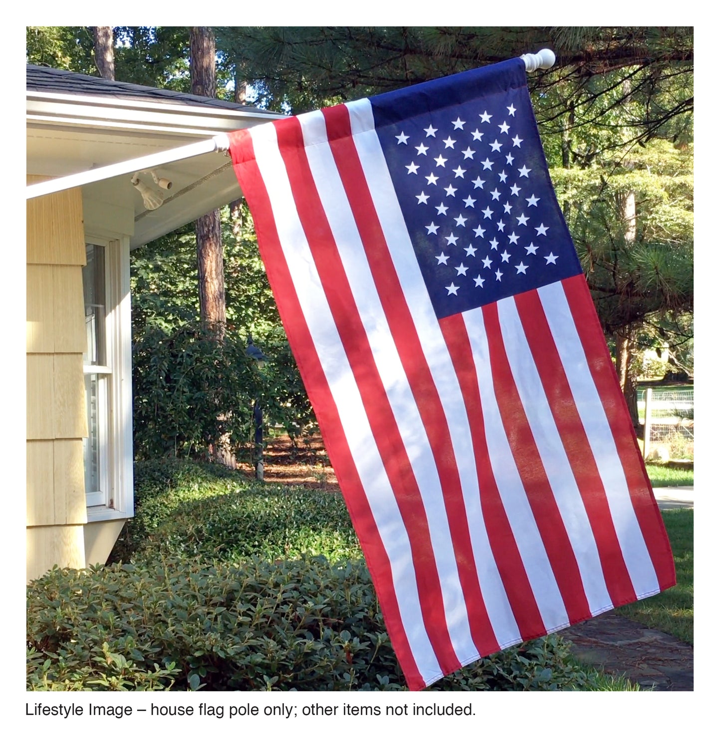 6' White Metal Flag Pole (5.75' actual size) ( 12 items per case )