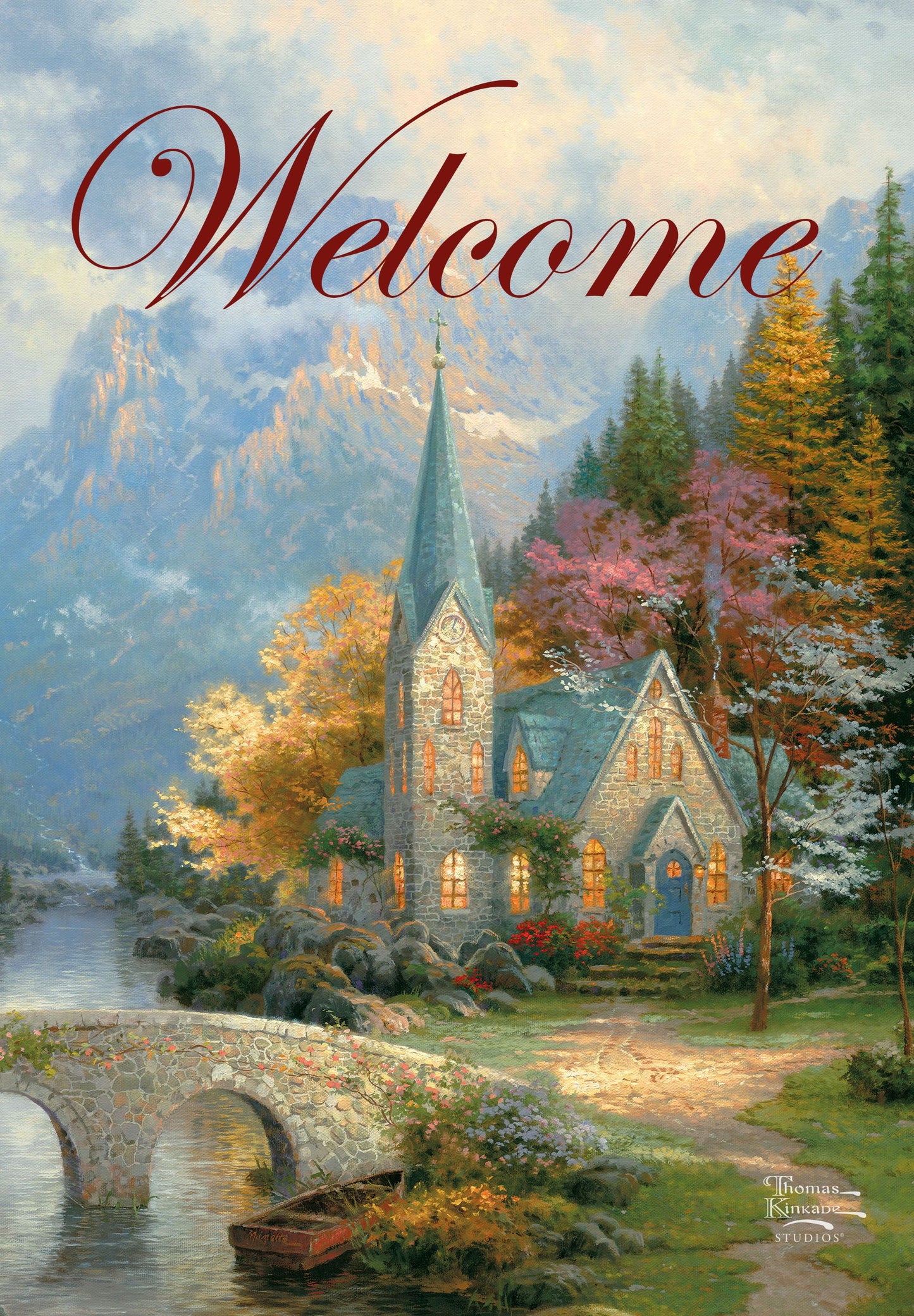 Mountain Chapel Garden Flag ( 3 items per case )