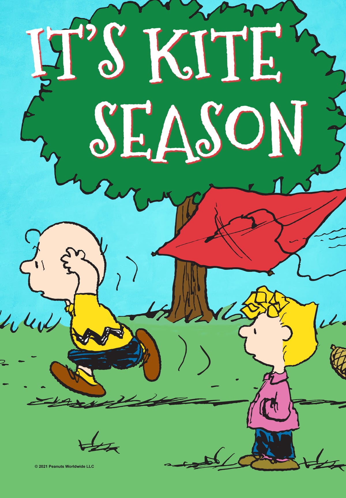 Peanuts® It's Kite Season Garden Flag