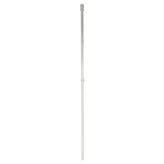 6' White Metal Flag Pole (5.75' actual size) ( 12 items per case )