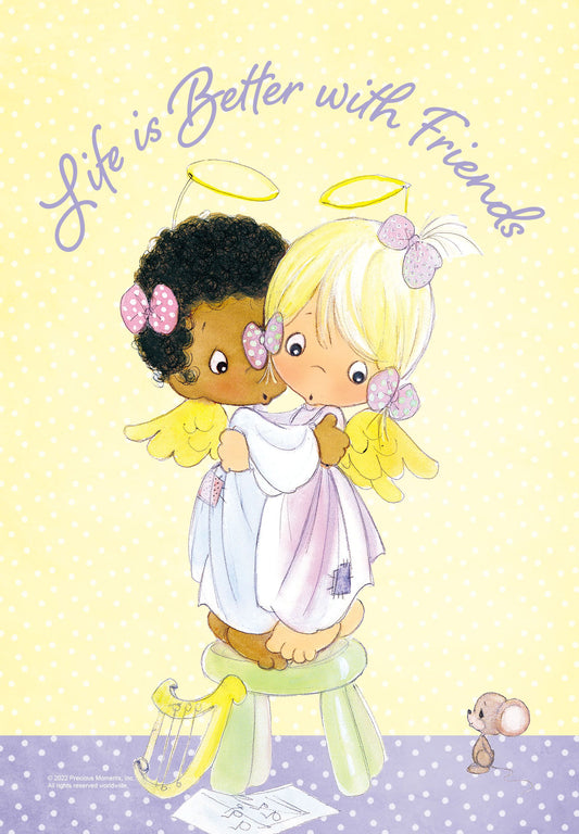 Precious Moments Life is Better with Friends Angels Garden Flag ( 3 items per case )