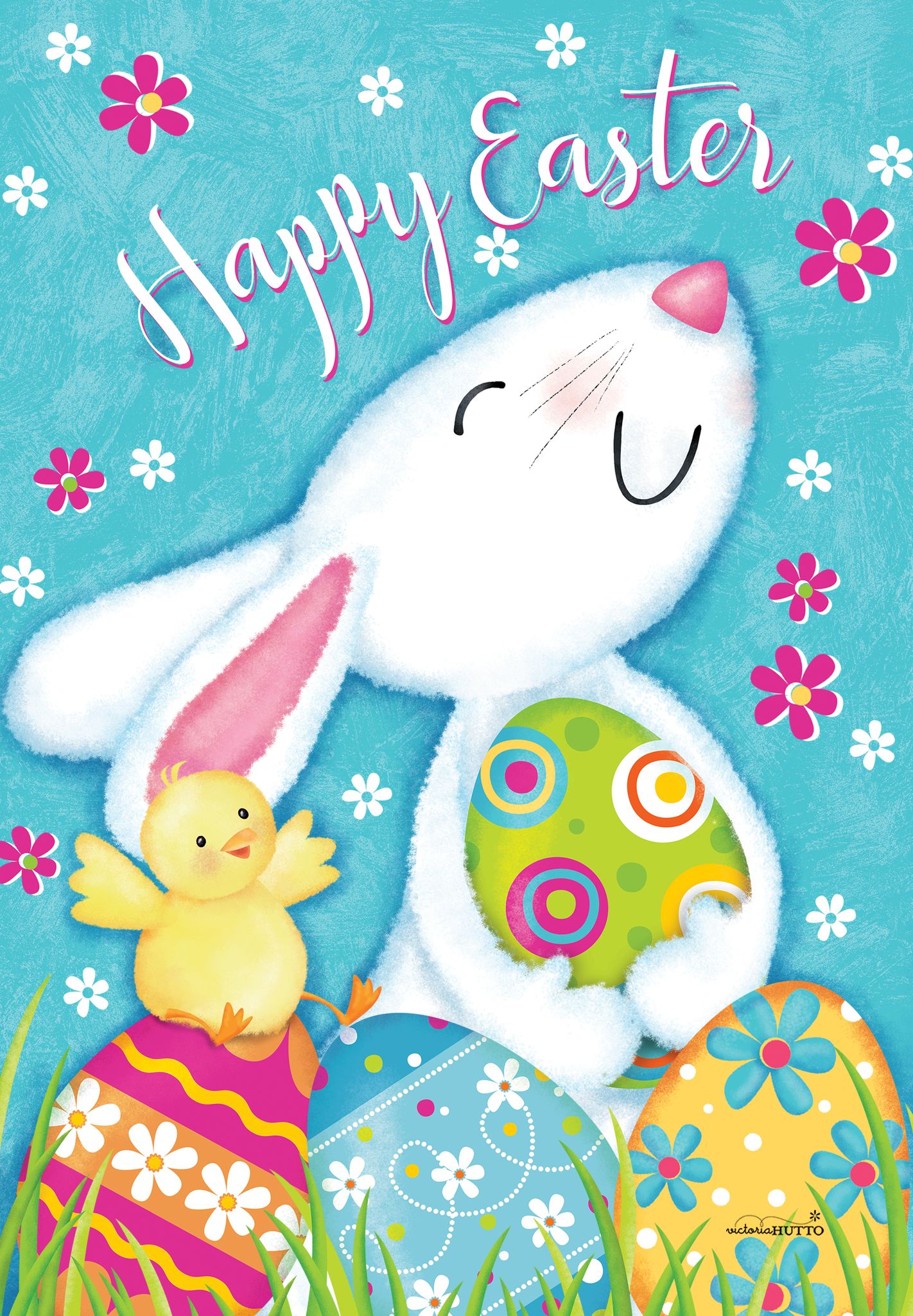 Bunny Joy Garden Flag ( 3 items per case )