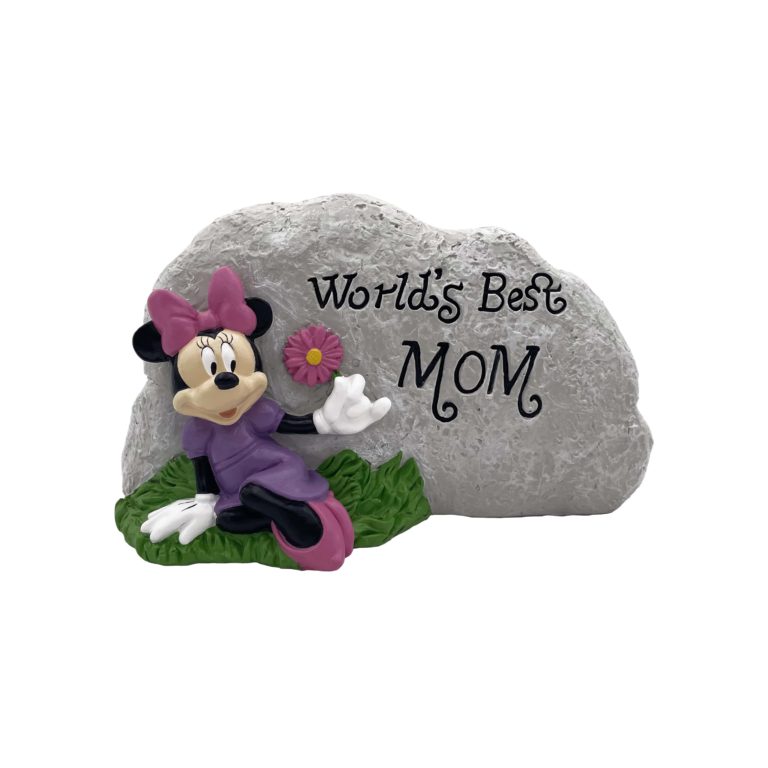 Disney Minnie World's Best Mom Garden Rock ( 4 items per case )