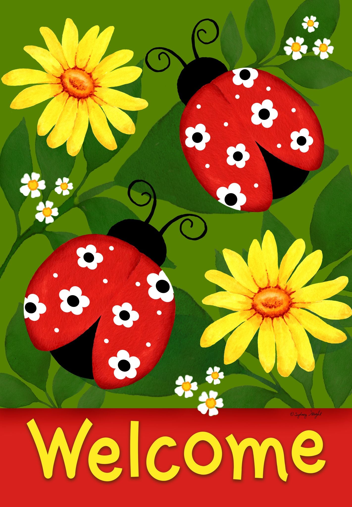 Ladybug Duo Garden Flag ( 3 items per case )