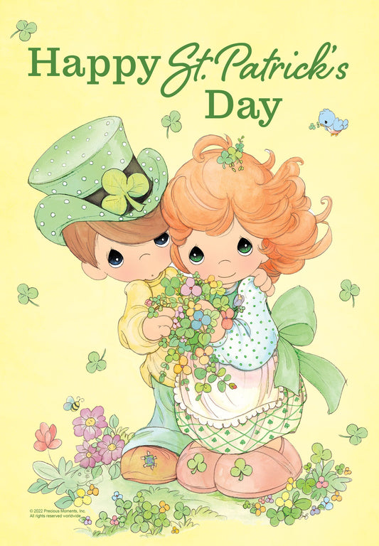 Precious Moments St. Patrick’s Day Couple Garden Flag ( 3 items per case )