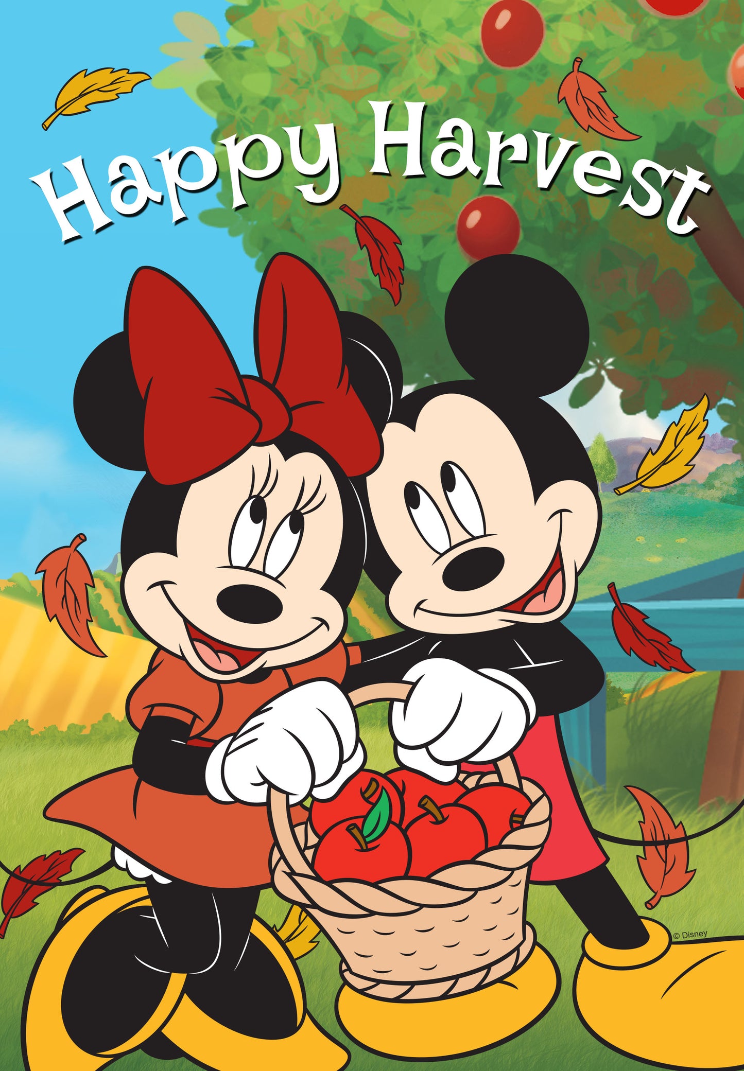 Disney Mickey and Minnie Happy Harvest House Flag ( 1 item per case )