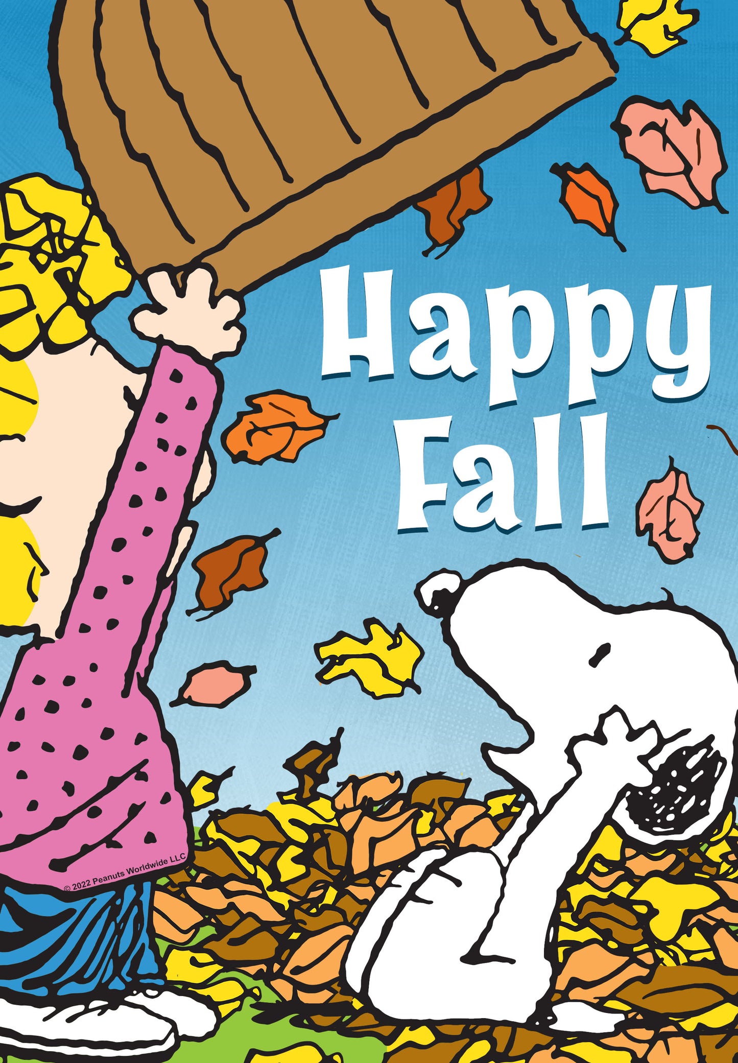 PEANUTS® Happy Fall Sally And Snoopy House Flag ( 1 item per case )