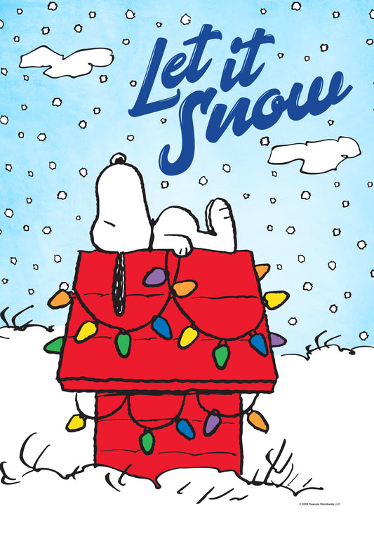 PEANUTS® Let It Snow House Flag ( 1 item per case )