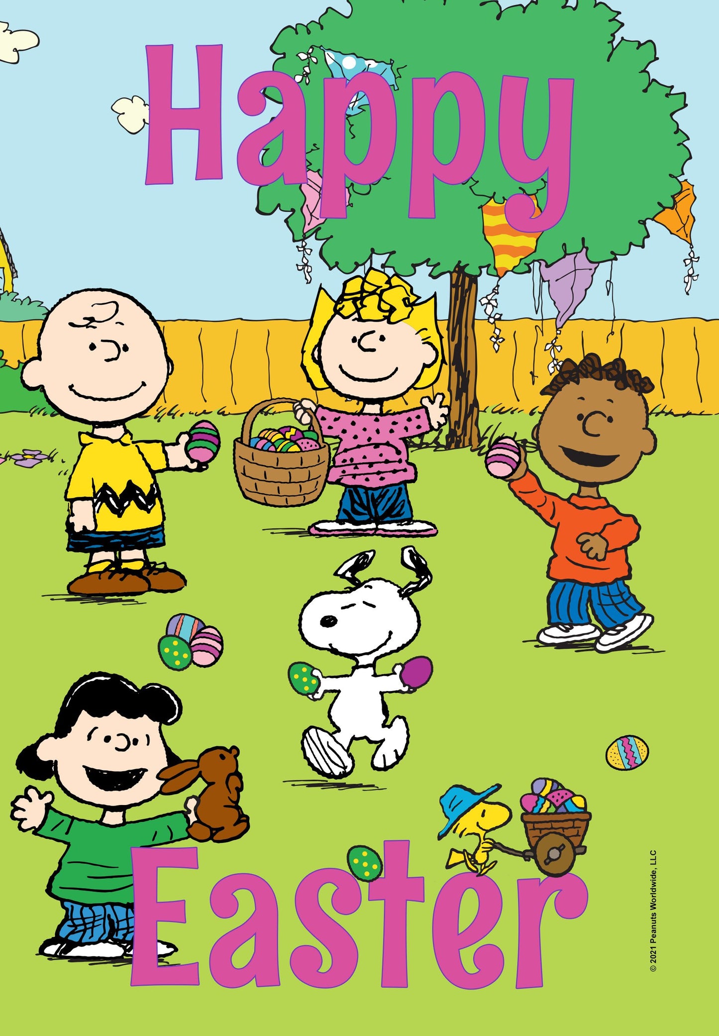 PEANUTS® Gang Egg Hunt Garden Flag ( 3 items per case )