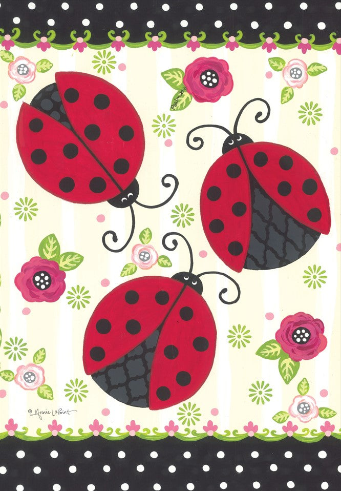 Lovely Ladybugs Garden Flag ( 3 items per case )