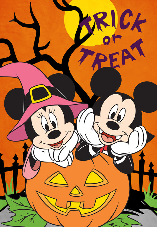 Disney Trick or Treat Mickey and Minnie House Flag ( 1 item per case )