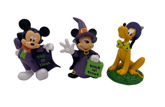 Disney Mickey & Minnie Trick or Treat & Pluto Dressed for Halloween ( 6 items per case )