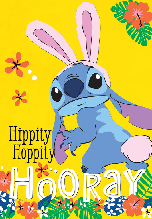 Disney Easter Bunny Stitch House Flag ( 1 item per case )