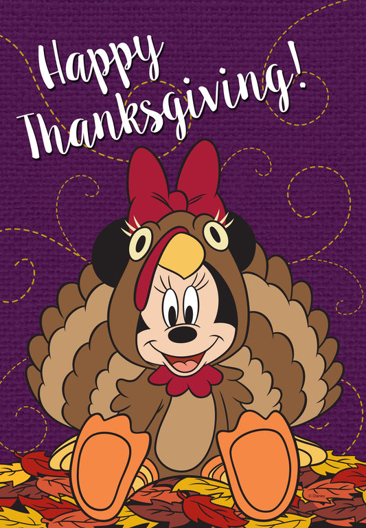 Disney Happy Thanksgiving Minnie House Flag ( 1 item per case )