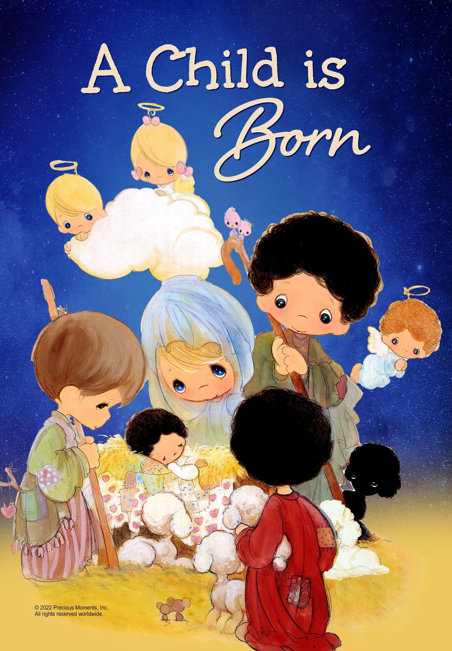 Precious Moments A Child Is Born Nativity Garden Flag ( 3 items per case )