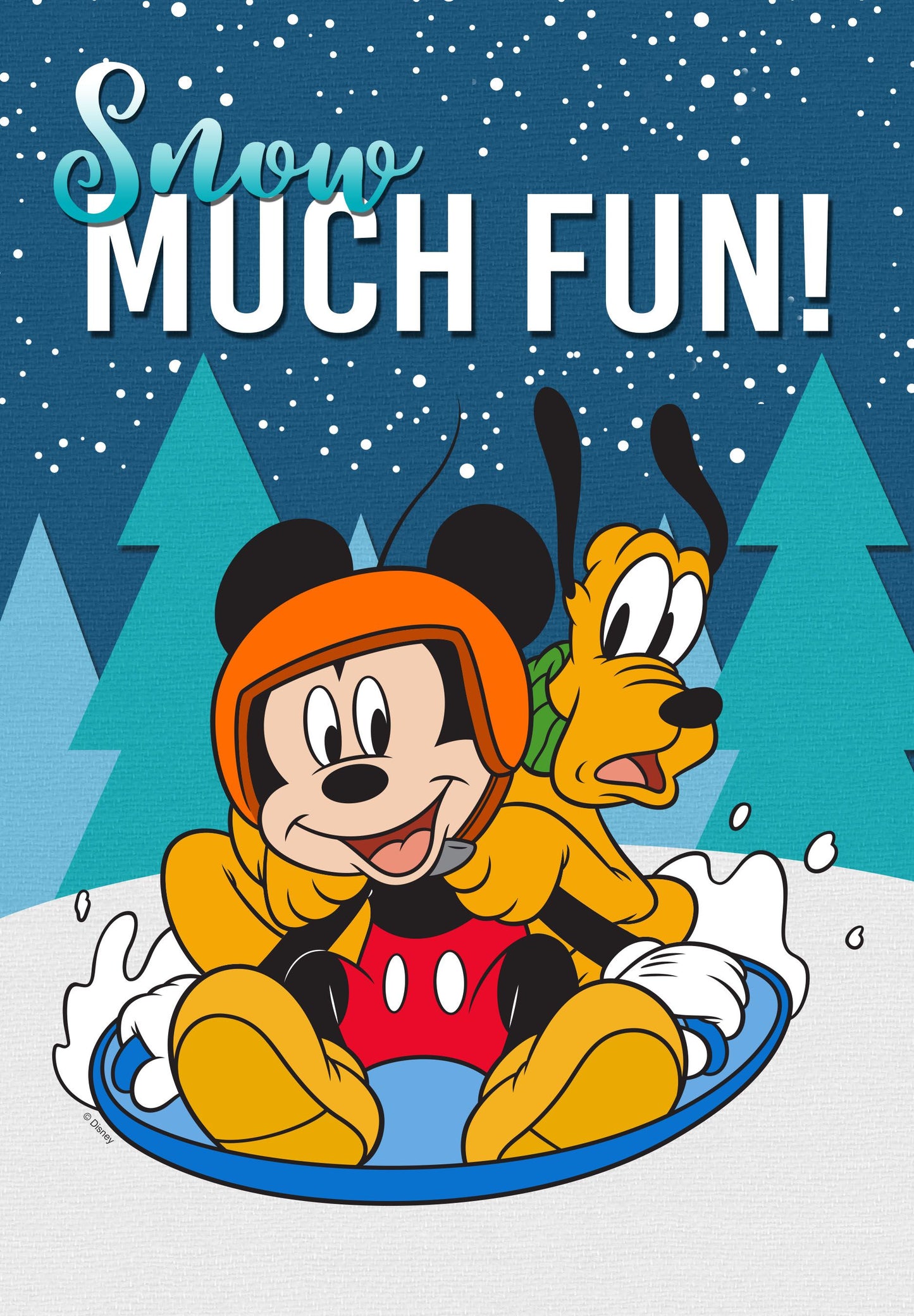 Disney Snow Much Fun Mickey House Flag ( 1 item per case )