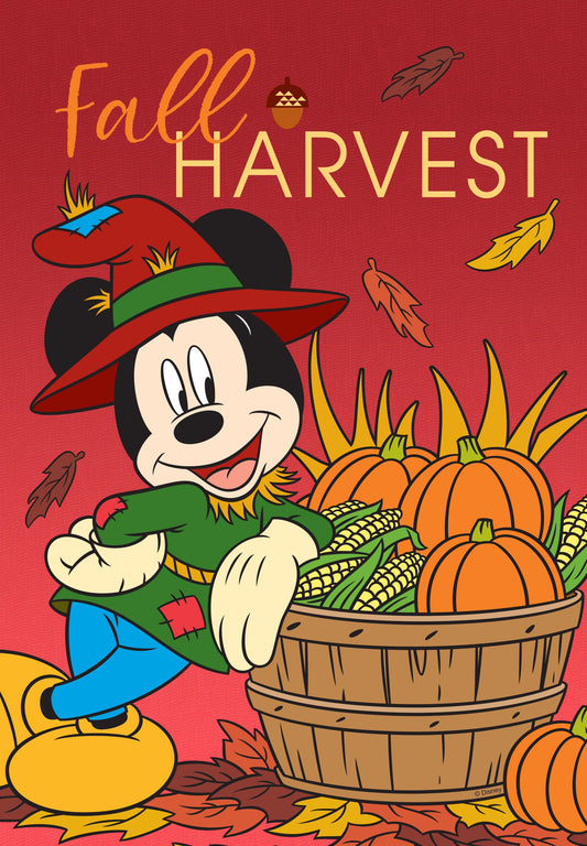 Disney Fall Harvest Mickey Garden Flag ( 3 items per case )