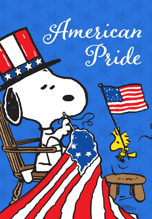 PEANUTS® Proud to Be American Snoopy & Woodstock Garden Flag ( 3 items per case )